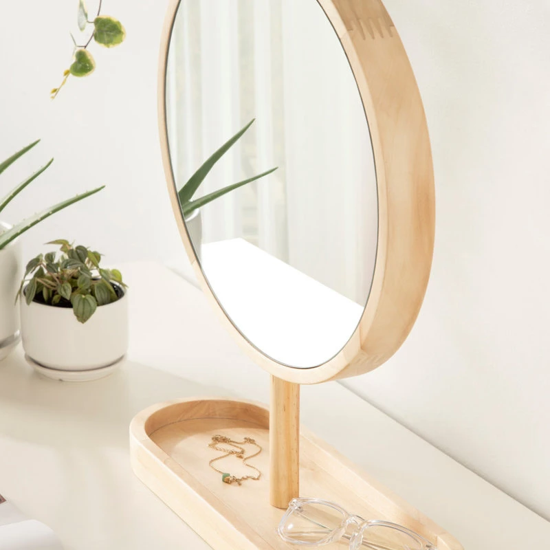 Uniek Travis Framed Tabletop Mirror, Natural 17x21 11 Uniek Travis Framed Tabletop Mirror, Natural 17x21 - Image 9