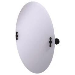 Allied Brass Frameless Oval Beveled Edge Tilt Mirror, Oil Rubbed Bronze