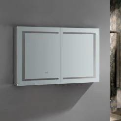 Fresca Spazio 48"Wx30"H Medicine Cabinet LED Lighting And Defogger FMC024830 -Laural Home Shop a4a1e071012968cd 5476 w800 h800 b0 p0