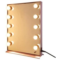 Yescom AW Lighted Hollywood Vanity Mirror 10pcs Dimmable LED Tabletop Mount Makeup