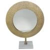 Sagebrook Home Metal 19" Hammered Mirror On Stand 15284-03