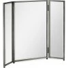 Jonathan Charles Fine Furniture Urban Cool Triple Dressing Table Mirror - Bronzed Stainless Steel