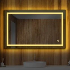 Blossom Kitchen & Bath Supply Fogless, Color Temperature Adjustable LED Mirror, 48"x30" 19 Blossom Kitchen & Bath Supply Fogless, Color Temperature Adjustable LED Mirror, 48"x30" -Laural Home Shop a5e182cb0123a07c 6432 w800 h800 b0 p0
