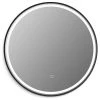 Altair Palme Round Framed Bathroom/Vanity LED Lighted Wall Mirror, Matte Black, 24" -Laural Home Shop a611d776028610d1 8092 w800 h800 b1 p0
