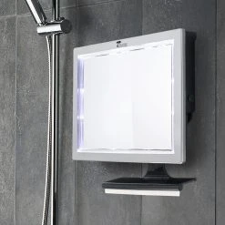 ToiletTree Products Deluxe LED Fogless Shower Mirror With Squeegee -Laural Home Shop a6614d4a011152c6 6306 w800 h800 b0 p0