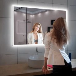 Blossom Kitchen & Bath Supply Fogless, Dimmable, Color Temperature Adjustable LED Mirror, 48x36 -Laural Home Shop a691c5b3012d5794 9655 w800 h800 b0 p0