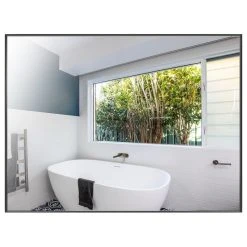 LEDEL Rectangle Framed Bathroom Vanity Mirror Accent Wall Mirror, Black, 36"w X 27"h -Laural Home Shop a6a136e5033190f0 3579 w800 h800 b1 p0