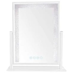 Dyconn Faucet 12x16 Inch Hollywood Tri-Color Frosted Edge - White