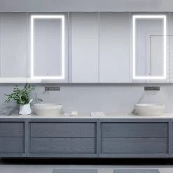 Krugg Reflections USA 120x42 LLLRRR, Recessed Or Surface Mount Medicine Cabinet 24 Shelves, LED -Laural Home Shop a7014752014e1f98 5025 w800 h800 b0 p0