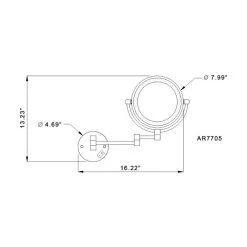 Nameeks Glimmer Round Double Sided 5x Makeup Mirror, Polished Chrome Finish 5 Nameeks Glimmer Round Double Sided 5x Makeup Mirror, Polished Chrome Finish -Laural Home Shop a711cb7f09ee6fb9 2321 w800 h800 b1 p0