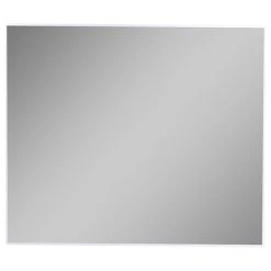 Eviva LLC Eviva Sax Metal Frame Wall Mirror, Brushed Chrome, 36"
