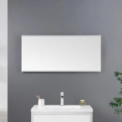 Ove Decors Caro LED 60 X 28 In. Mirror In White And Aluminum Finish 14 Ove Decors Caro LED 60 X 28 In. Mirror In White And Aluminum Finish -Laural Home Shop a8315e4101e8645a 3524 w800 h800 b0 p0
