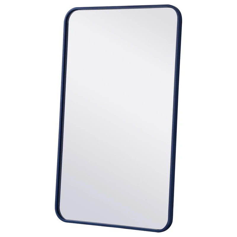 Elegant Furniture & Lighting Elegant Decor MR802236BL Soft Corner Metal Rectangular Mirror, 22"x36", Blue 10 Elegant Furniture & Lighting Elegant Decor MR802236BL Soft Corner Metal Rectangular Mirror, 22"x36", Blue - Image 8