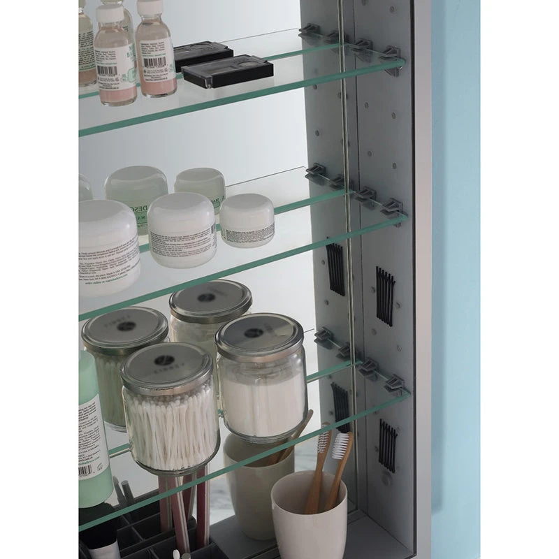 Ove Decors Sevan 24 In. Medicine Cabinet In Aluminum Finish 11 Ove Decors Sevan 24 In. Medicine Cabinet In Aluminum Finish - Image 9