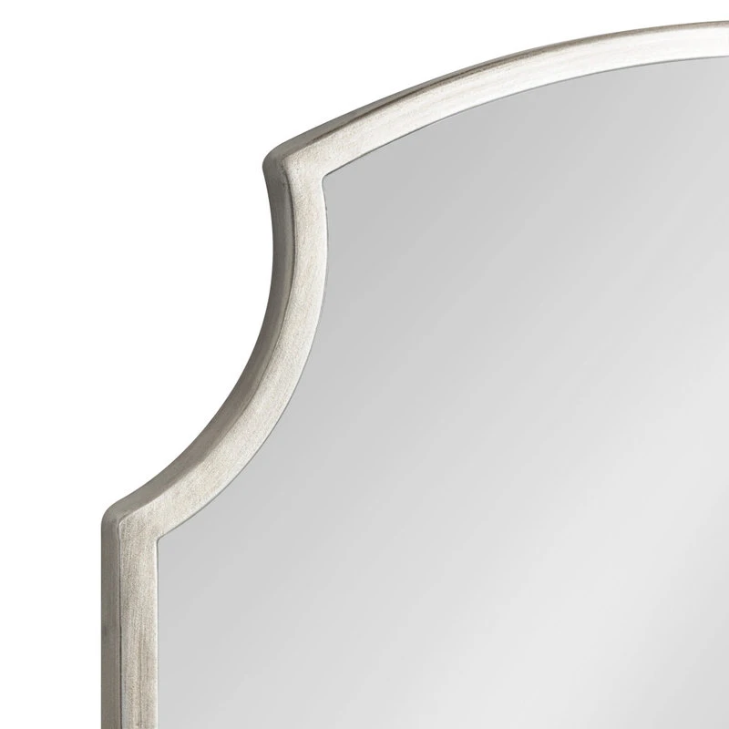 Uniek Carlow Framed Wall Mirror, Silver 20x30 8 Uniek Carlow Framed Wall Mirror, Silver 20x30 - Image 6