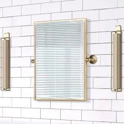 Water Creation Water-Creation Empire 18"x24" In. Metal Rectangular Mirror In Satin Gold PVD 13 Water Creation Water-Creation Empire 18"x24" In. Metal Rectangular Mirror In Satin Gold PVD -Laural Home Shop a951f7520ef25ab4 8221 w800 h800 b0 p0