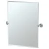 Gatco Fine Bathware Designer II 31.5" Frameless Rectangle Mirror, Matte Black