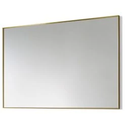 Altair Sassi Rectangle Bathroom/Vanity Aluminum Framed Wall Mirror, Brushed Gold, 48" 17 Altair Sassi Rectangle Bathroom/Vanity Aluminum Framed Wall Mirror, Brushed Gold, 48" -Laural Home Shop a9715e5f028610d4 4762 w800 h800 b1 p0