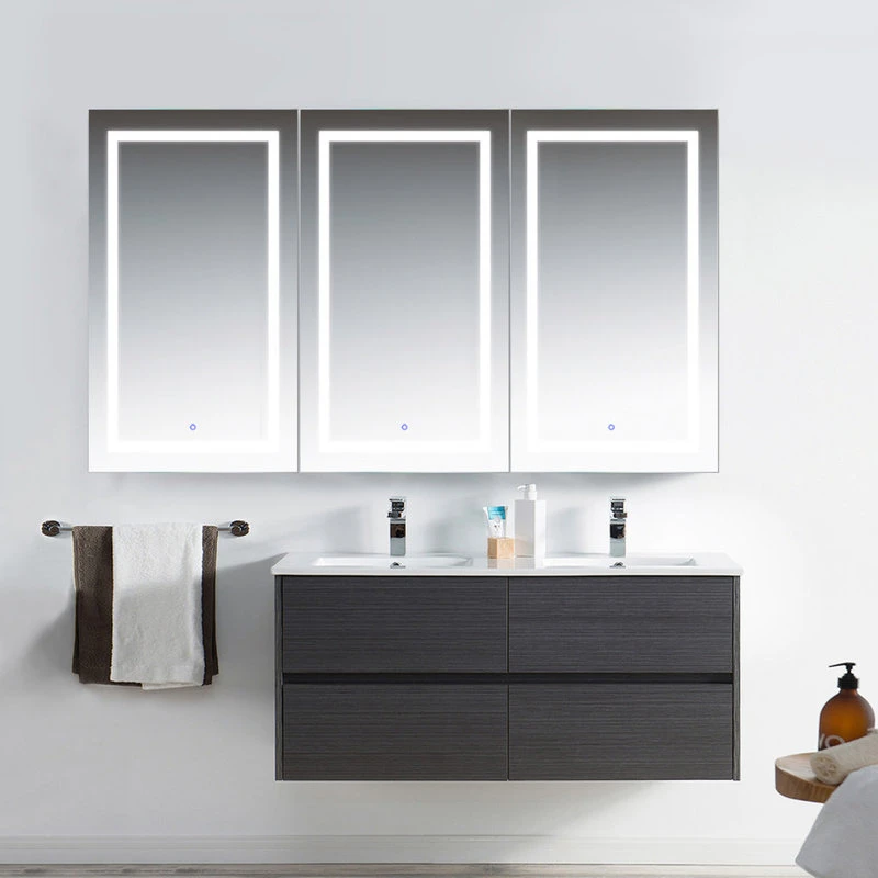 Krugg Reflections USA 72x42 Recessed Or Surface Mount Medicine Cabinet 12 Shelves, LED, Llr 7 Krugg Reflections USA 72x42 Recessed Or Surface Mount Medicine Cabinet 12 Shelves, LED, Llr - Image 5