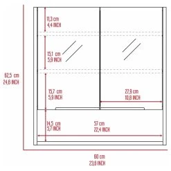 FM FURNITURE Ozark 24" Medicine Cabinet With Mirror, Black Wengue 18 FM FURNITURE Ozark 24" Medicine Cabinet With Mirror, Black Wengue -Laural Home Shop aa41381303650d53 7924 w800 h800 b1 p0