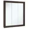 Design House Ventura Tri-View Medicine Cabinet Mirror 30", Espresso