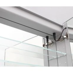 AQUADOM Royal Basic Bathroom Led Lighted Medicine Cabinet Left Hinge 24"x30"x5" 13 AQUADOM Royal Basic Bathroom Led Lighted Medicine Cabinet Left Hinge 24"x30"x5" -Laural Home Shop aaa19beb0d344ed7 9999 w800 h800 b0 p0