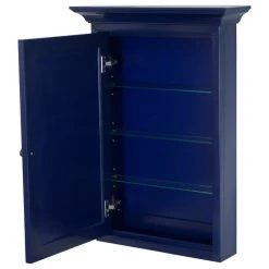Kitchen Bath Collection Newport Wall-Mounted Medicine Cabinet, Royal Blue -Laural Home Shop aab1c1c80de53900 1565 w800 h800 b1 p0