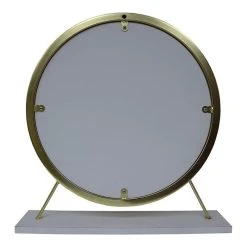 Acme Furniture ACME Adao Vanity Mirror And Stool In White And Brass -Laural Home Shop aac1abd5024d1c3c 3311 w800 h800 b1 p0