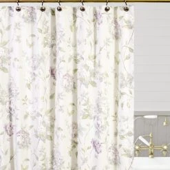 Ellis Curtain Abigail 72" X 72" Shower Curtain, Lilac