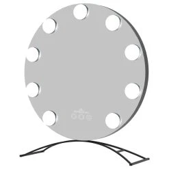 Impressions Vanity Company Hollywood Round Tri-tone LED Makeup Mirror, Black -Laural Home Shop ab71a12b00402c45 3975 w800 h800 b1 p0