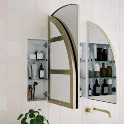 Glass Warehouse Medicine Cabinets, Satin Brass 16 Glass Warehouse Medicine Cabinets, Satin Brass -Laural Home Shop ab810068039bc135 6066 w800 h800 b0 p0