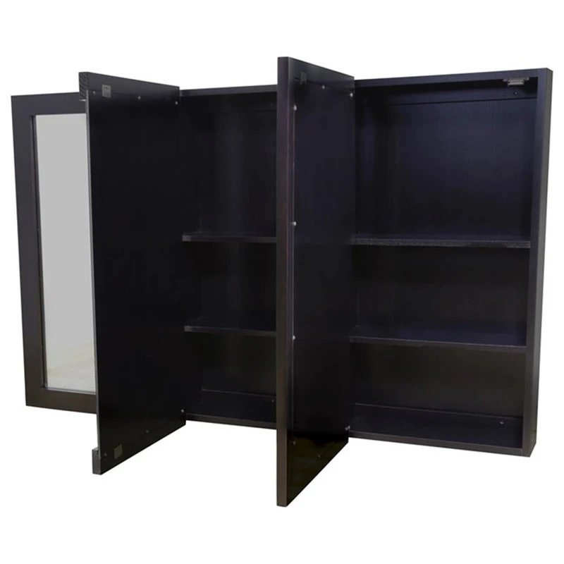 Design House Ventura 48-Inch Assembled Wood Framed Medicine Cabinet Mirror In Espresso 6 Design House Ventura 48-Inch Assembled Wood Framed Medicine Cabinet Mirror In Espresso - Image 4