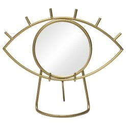 HomeRoots Bohemian Golden Eye Tabletop Mirror