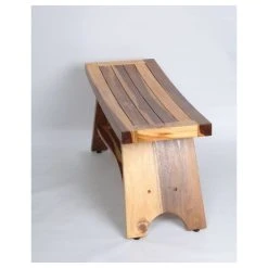 EcoDecors EarthyTeak Serenity Style Shower Bench, 35" -Laural Home Shop ac2108d408112c2b 8294 w800 h800 b0 p0