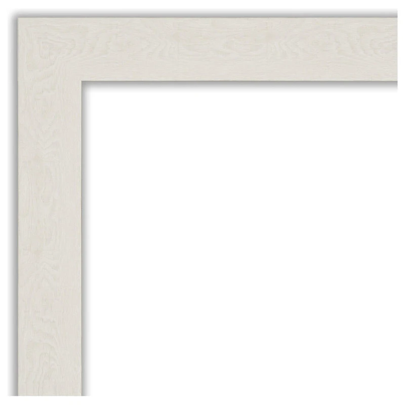 Amanti Art Rustic Plank White Narrow Beveled Bathroom Wall Mirror - 19.5 X 23.5 In. 6 Amanti Art Rustic Plank White Narrow Beveled Bathroom Wall Mirror - 19.5 X 23.5 In. - Image 4