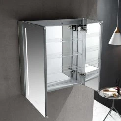 Blossom Kitchen & Bath Supply LED Mirror Medicine Cabinet With Defogger, Dimmer And Outlets, 30x32 25 Blossom Kitchen & Bath Supply LED Mirror Medicine Cabinet With Defogger, Dimmer And Outlets, 30x32 -Laural Home Shop ad216b3a010e8eb9 5145 w800 h800 b0 p0