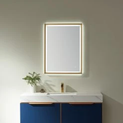 Vinnova 24'' Rectangle LED Lighted Accent Bathroom/Vanity Wall Mirror