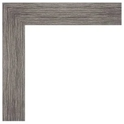 Amanti Art Pinstripe Plank Grey Narrow Non-Beveled Bathroom Wall Mirror - 21.5 X 27.5 In. -Laural Home Shop ad61cec102bddde5 6191 w800 h800 b1 p0