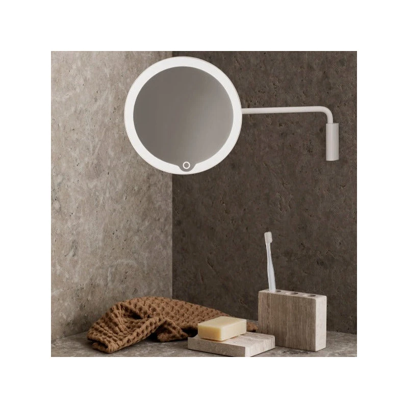 Blomus Modo Led Wall Mounted Vanity Mirror Black 4 Blomus Modo Led Wall Mounted Vanity Mirror Black - Image 2