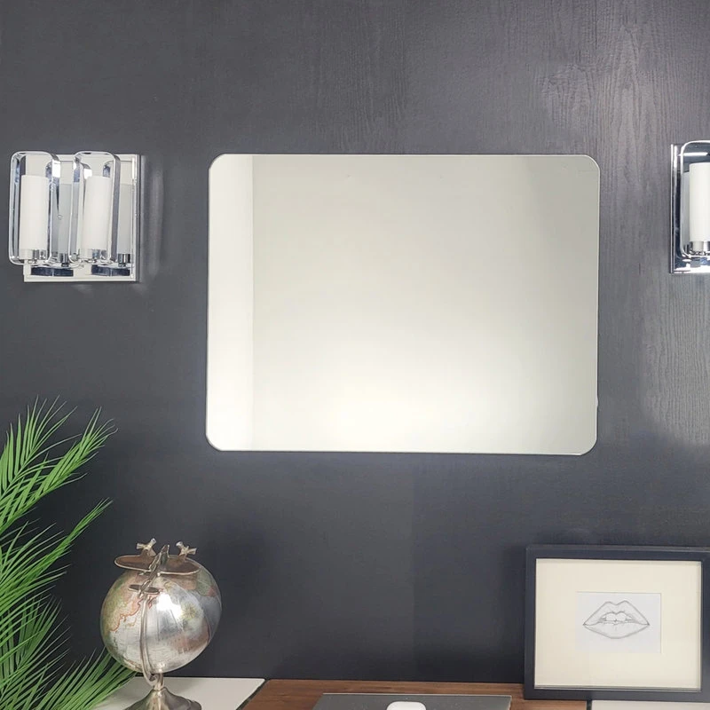 Decor Wonderland Fredrick Rectangular Modern Frameless Wall Bathroom Vanity Mirror, 19w X 27h 6 Decor Wonderland Fredrick Rectangular Modern Frameless Wall Bathroom Vanity Mirror, 19w X 27h - Image 4