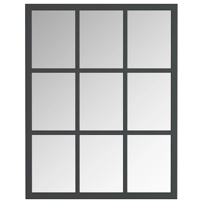 AE Bath Signature Trion Black Framed Window Pane Mirror 3 AE Bath Signature Trion Black Framed Window Pane Mirror