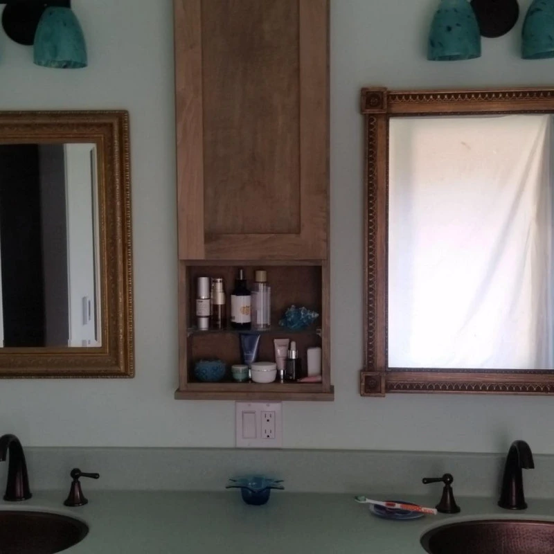 Timber Tree Cabinets 30" Orpheus On The Wall Cabinet With 12" Open Shelf 4.5" Deep 9 Timber Tree Cabinets 30" Orpheus On The Wall Cabinet With 12" Open Shelf 4.5" Deep - Image 7