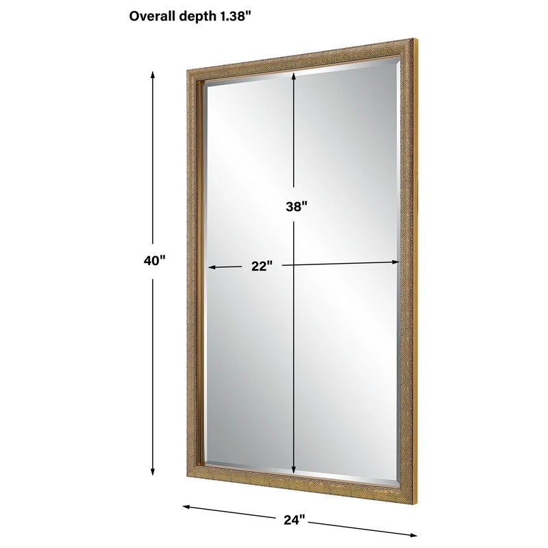 Vhomes Lights Gold With Dark Brown Background Mirror 5 Vhomes Lights Gold With Dark Brown Background Mirror - Image 3