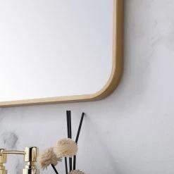 Elegant Furniture & Lighting Ellis Soft Corner Metal Rectangular Mirror, Brass, 22"x40" 13 Elegant Furniture & Lighting Ellis Soft Corner Metal Rectangular Mirror, Brass, 22"x40" -Laural Home Shop b0d1d7310095902b 0960 w800 h800 b0 p0