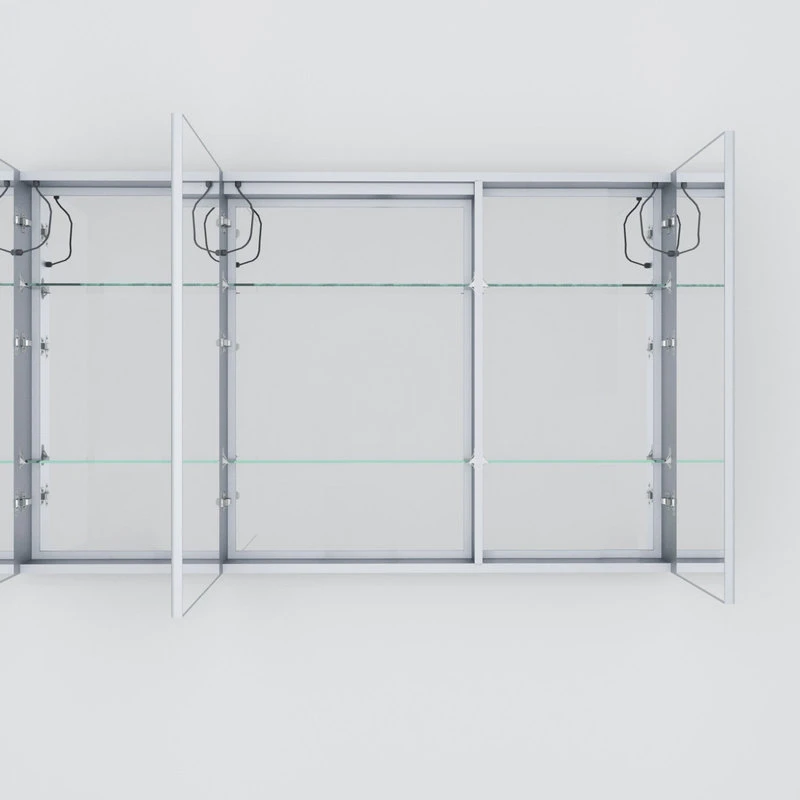 Lexora Lesina LED Medicine Cabinet, Defogger, 60" 7 Lexora Lesina LED Medicine Cabinet, Defogger, 60" - Image 5