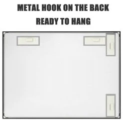 LEDEL Rectangle Framed Bathroom Vanity Mirror Accent Wall Mirror, Black, 36"w X 27"h -Laural Home Shop b1312233033190d9 3579 w800 h800 b1 p0