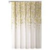 Lush Décor Weeping Flower Shower Curtain Yellow/Gray 72x72