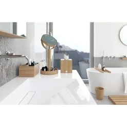 Coppice Natural Oak Double Face Mirror With Storage Tray | Wireworks Close-up 18 Coppice Natural Oak Double Face Mirror With Storage Tray | Wireworks Close-up -Laural Home Shop b171682e014a0c44 8975 w800 h800 b1 p0