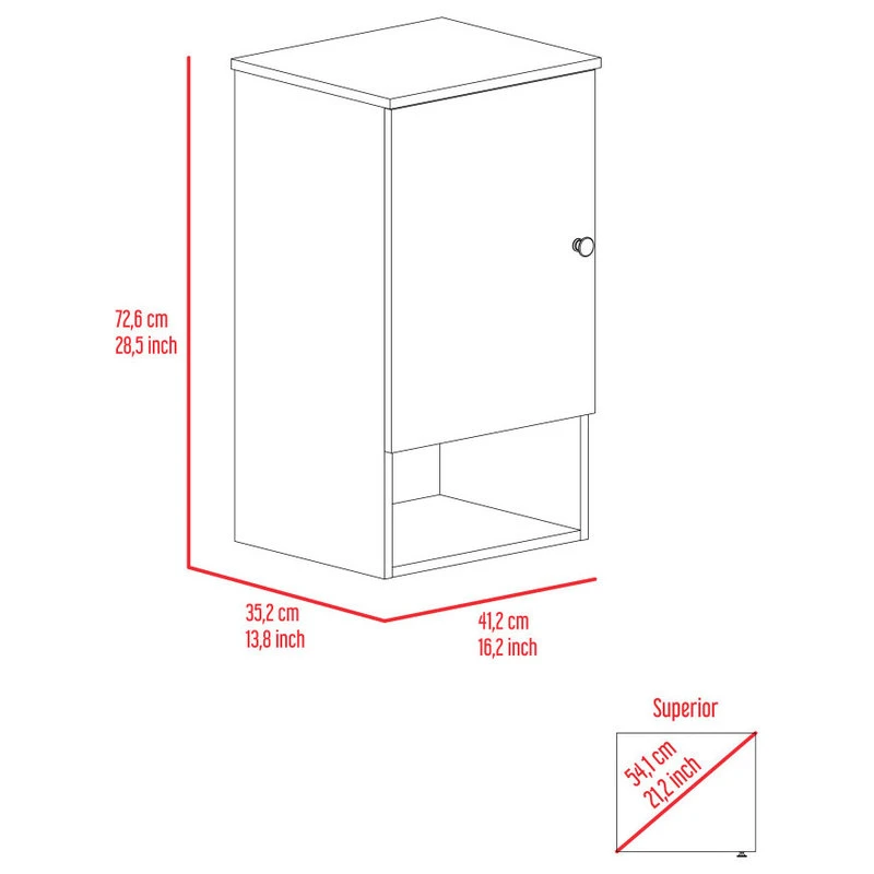 FM FURNITURE Alaska Medicine Cabinet Light Gray 9 FM FURNITURE Alaska Medicine Cabinet Light Gray - Image 7