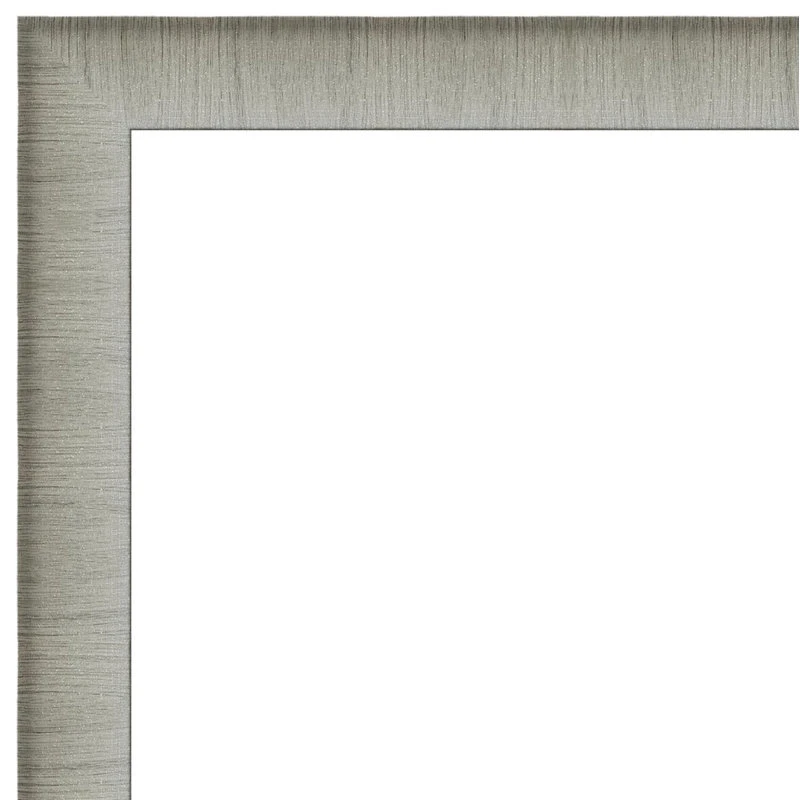 Amanti Art Elegant Brushed Pewter Narrow Beveled Bathroom Wall Mirror - 39 X 27 In. 6 Amanti Art Elegant Brushed Pewter Narrow Beveled Bathroom Wall Mirror - 39 X 27 In. - Image 4